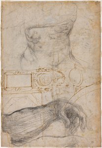 Projet pour la décoration du plafond de la chapelle Sixtine, c.1508 - Michelangelo Buonarroti